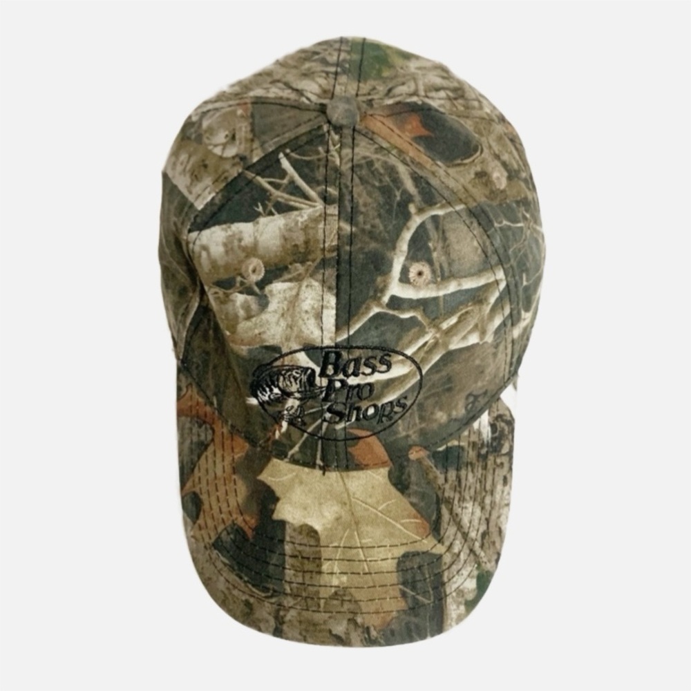 Bass Pro Shops Club Baseball Cap Embroidered Front Logo Back Plastic Adjuster